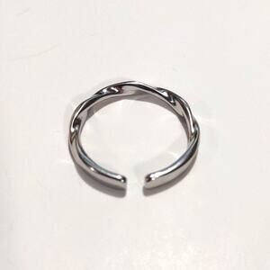 S925 Sterling Silver Twisted Swirl Ring Jewelry Christmas Birthday Valentines